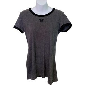 DISNEY MICKEY MOUSE SILHOUETTE LOGO WOMEN'S CASUAL T-SHIRT SIZE LARGE